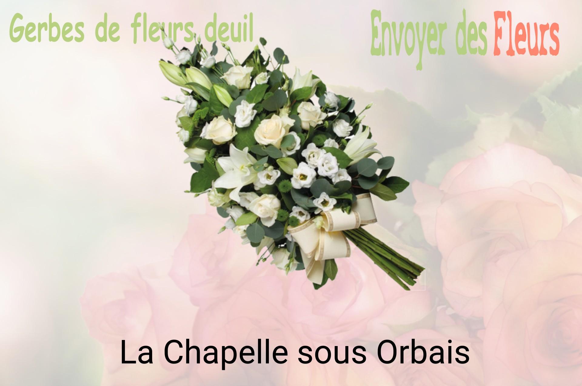Gerbe de fleurs de deuil livrée à La Chapelle-sous-Orbais